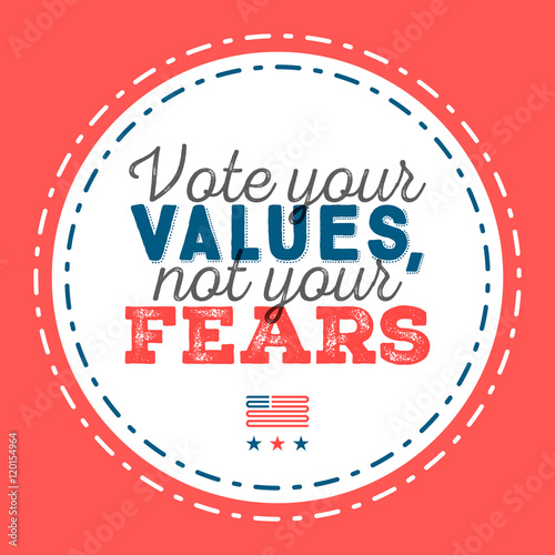 Do your research. Typographic quote about the importance of voting