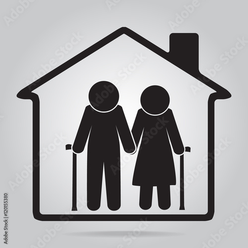 Nursing home for elderly icon