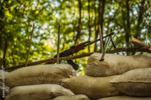 Rifle on sandbags © Volodymyr