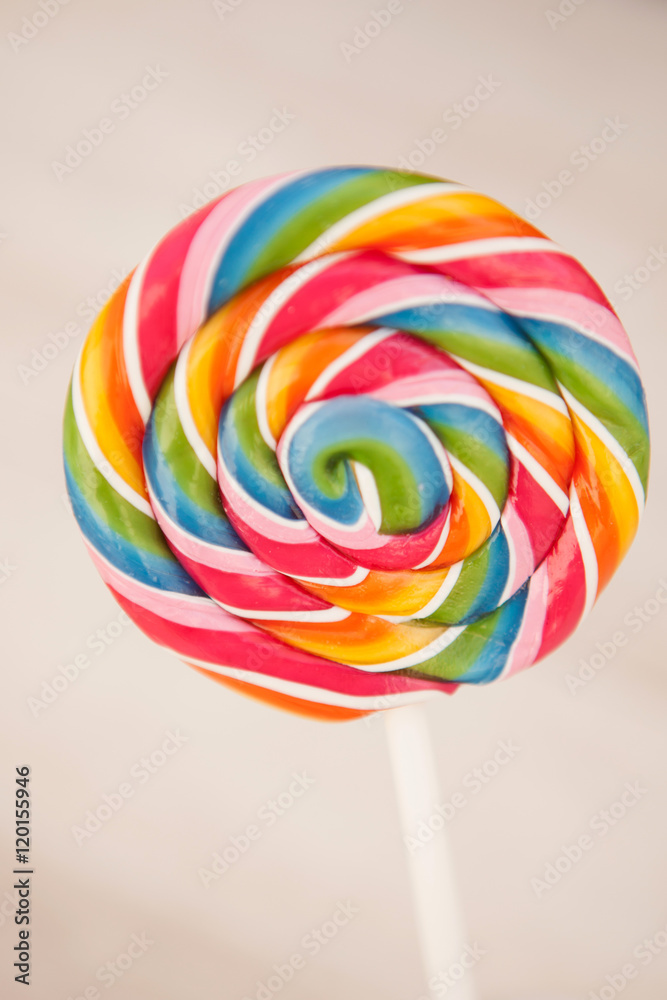 Nice round lollipop with many colors Nice round lollipop with many colors