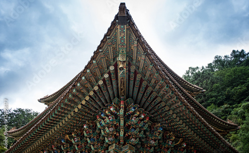 Chungcheongbuk-do, South Korea - August 29, 2016: Guinsa temple in Sobaek Mountains, South Korea photo