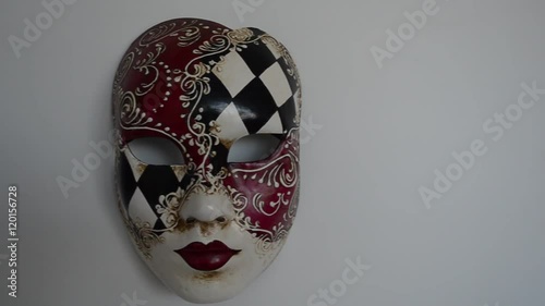 Venetian mask on a light background

