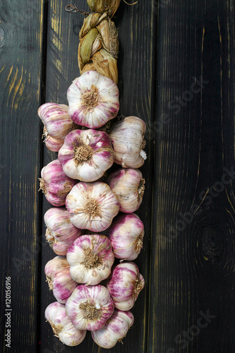 Violet italian garlic braid
