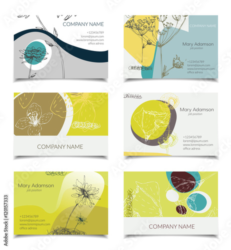 flower business card