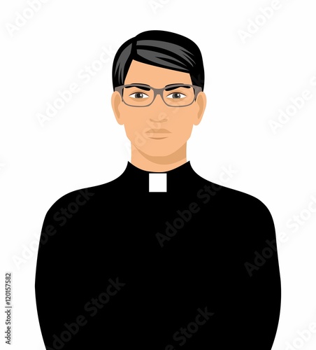 illustration of a priest