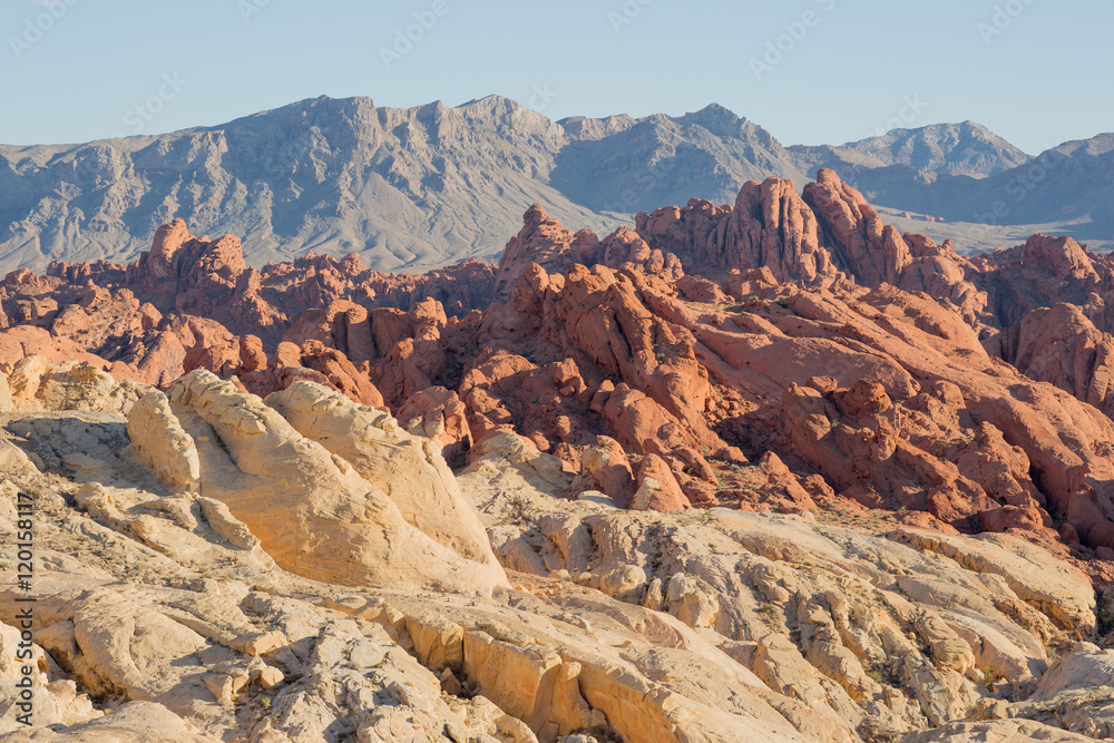 Fire Canyon and Silica Dome, Valley Of Fire State Park, Nevada, USA