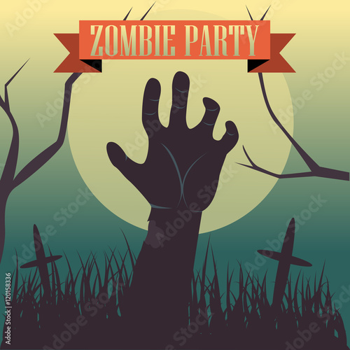 Halloween Zombie party - Graveyard concept