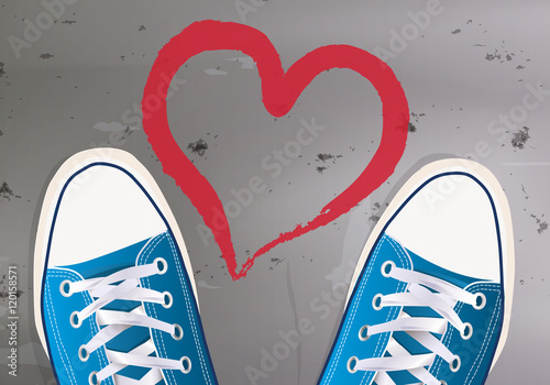 Adolescent - Amour coeur craie