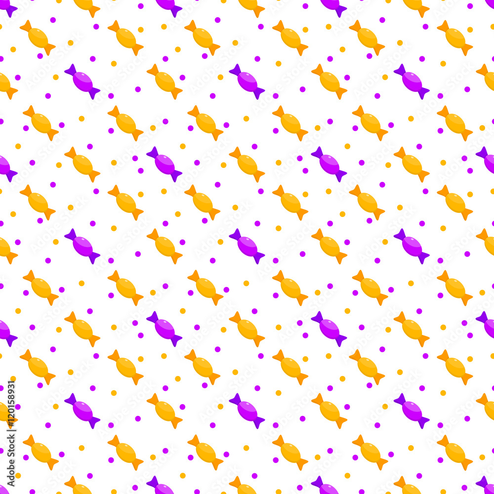 Candy toffee seamless pattern