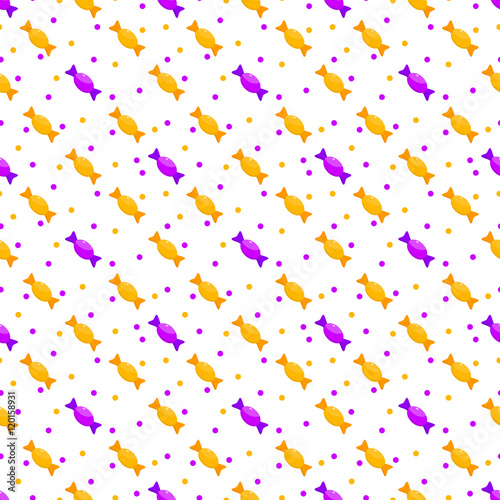 Candy toffee seamless pattern