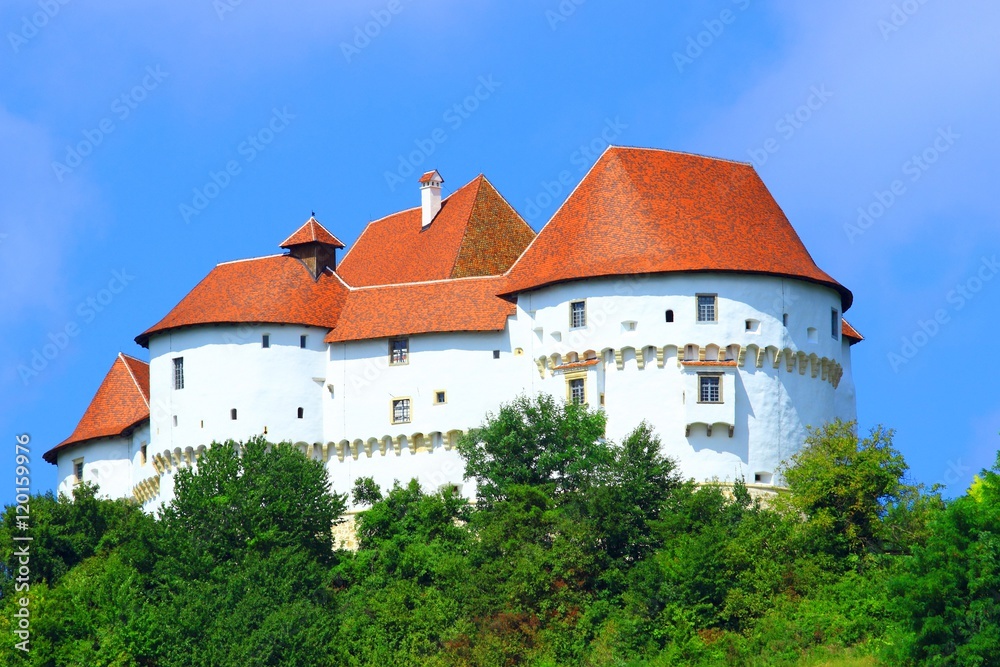 Castle Veliki Tabor in Hrvatsko Zagorje region in Croatia