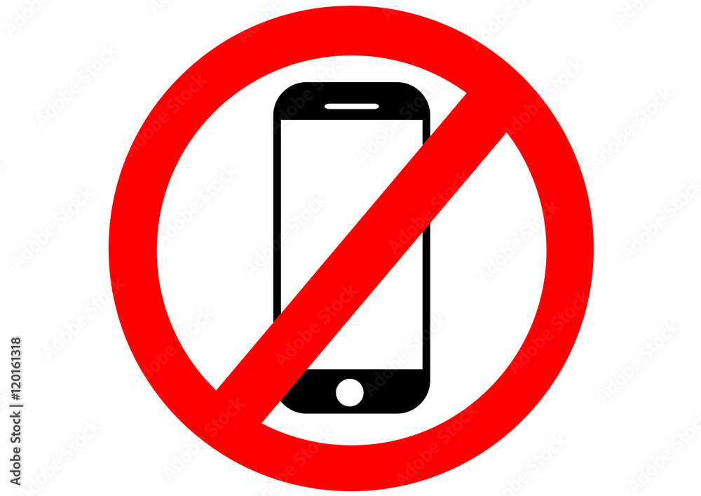 Wunschmotiv: Handyverbot; Piktogramm; ausschalten; Verbotsschild; Hinweis; mobil; telefonieren; #12
