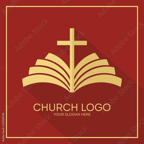 Church logo. Christian symbols. The greatness and the glory of Jesus Christ.