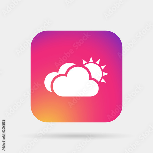 cloud sun meteo icon