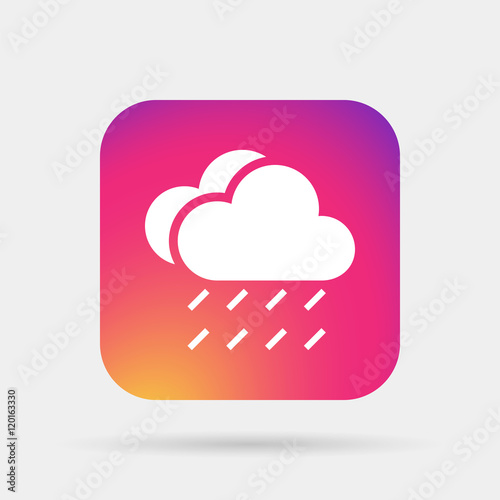rain cloud meteo icon