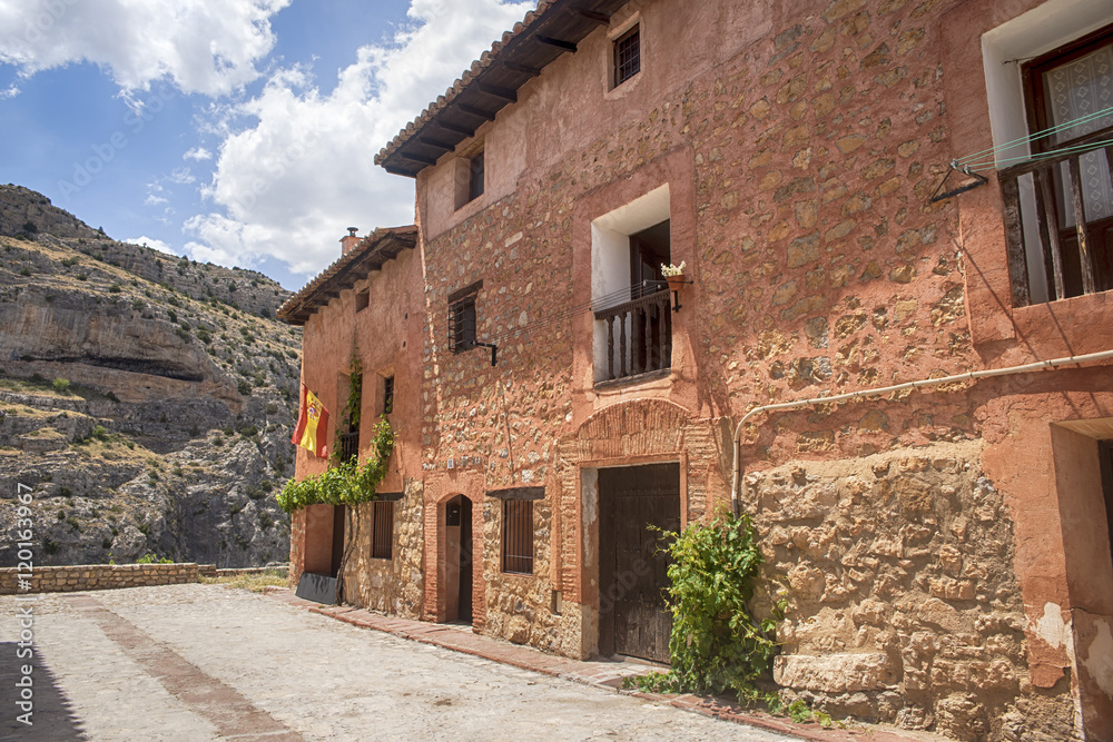 Municipio de Albarracín en la provincia de Teruel, España