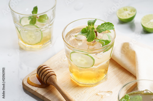 lime honey iced drinks