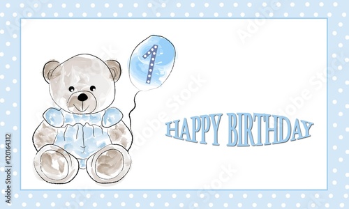 Osito Happy birthday 1.