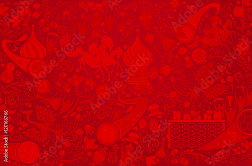 Russian red background, vector illustration