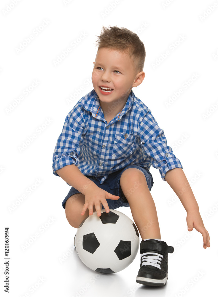 Boy with soccer Boy with soccer