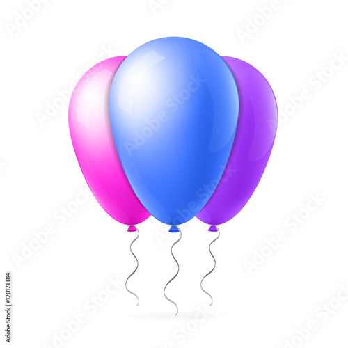Abstract creative concept vector flight balloon with ribbon. For Web and Mobile Applications isolated on background, art illustration template design, business infographic and social media icon