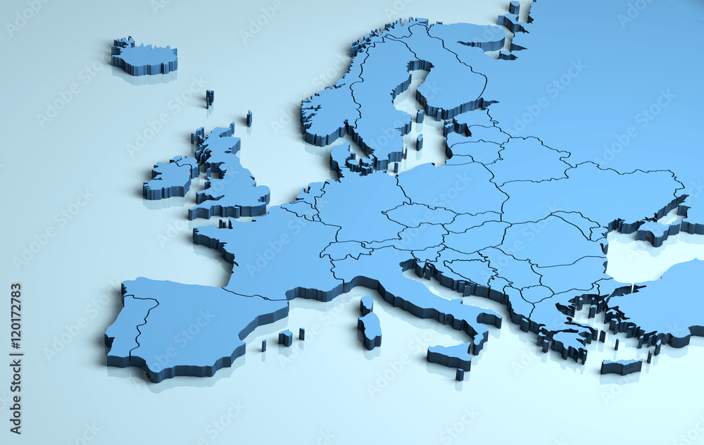 Obraz premium Europe 3D