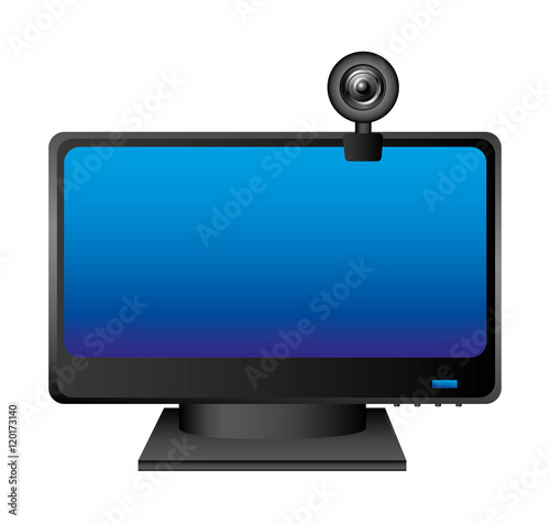 web cam computer device vector illustration design