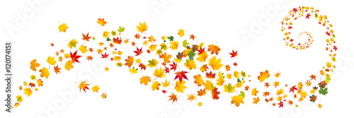Bunte Herbstbl  tter als Hintergrund
