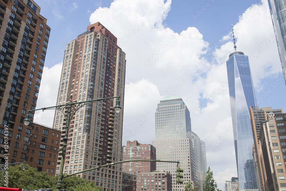 フリーダムタワー　ニューヨークの風景
