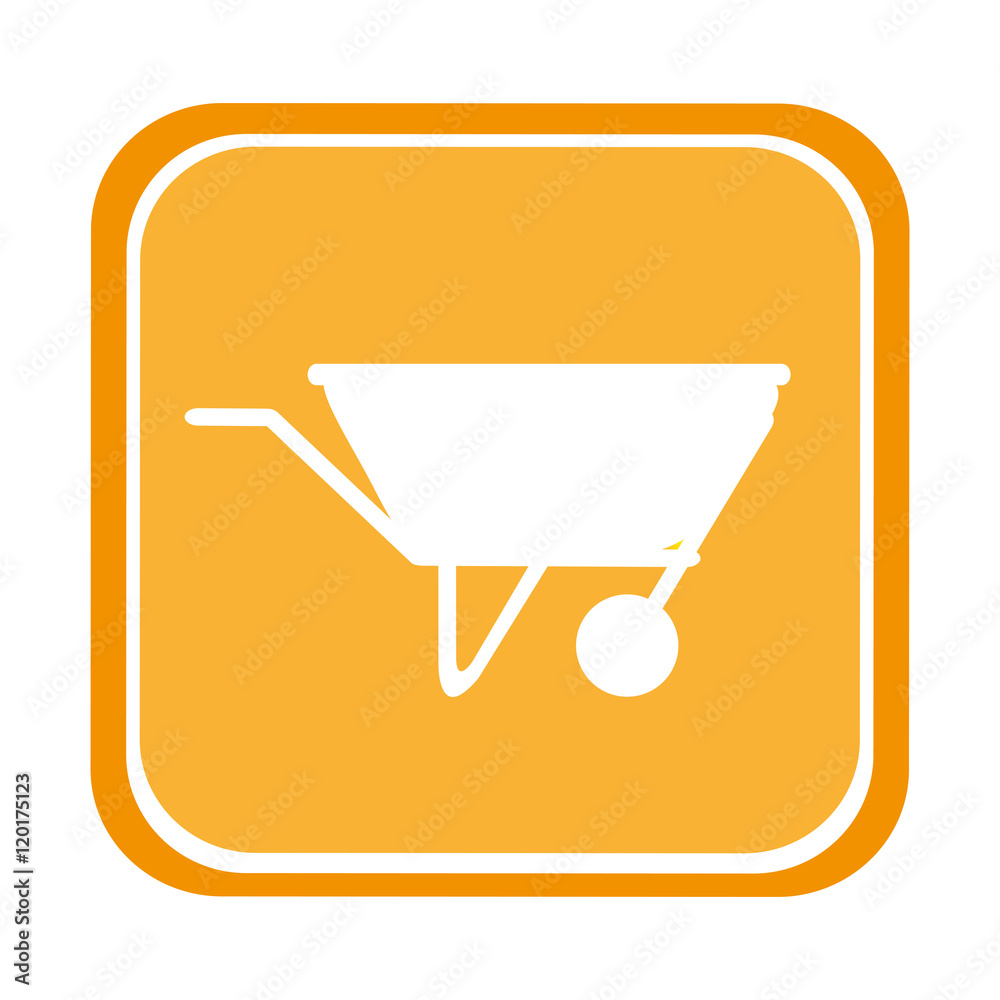 wheelbarrow construction tool equipment icon vector illustration design wheelbarrow construction tool equipment icon vector illustration design