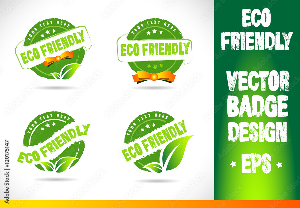 Eco friendly Badge Vector
