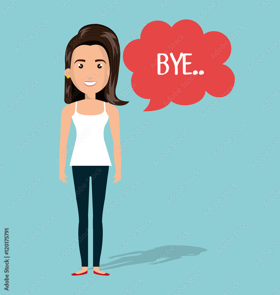 woman talk chat bubble isolated vector illustration eps 10 woman talk chat bubble isolated vector illustration eps 10