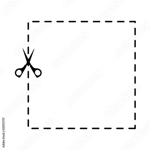 scissors cut school supply icon vector illustration design