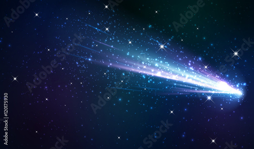 Comet background. photo