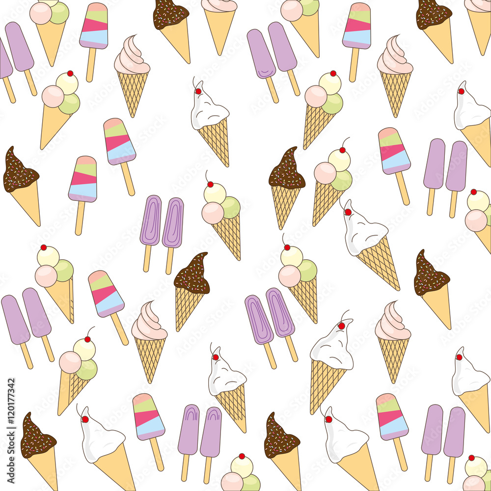 ice cream delicious dessert vector illustration design ice cream delicious dessert vector illustration design