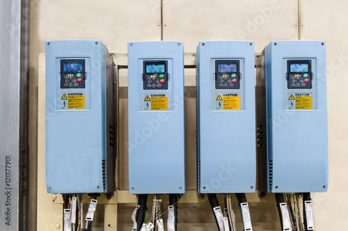 Industrial electricity inverters in a factory