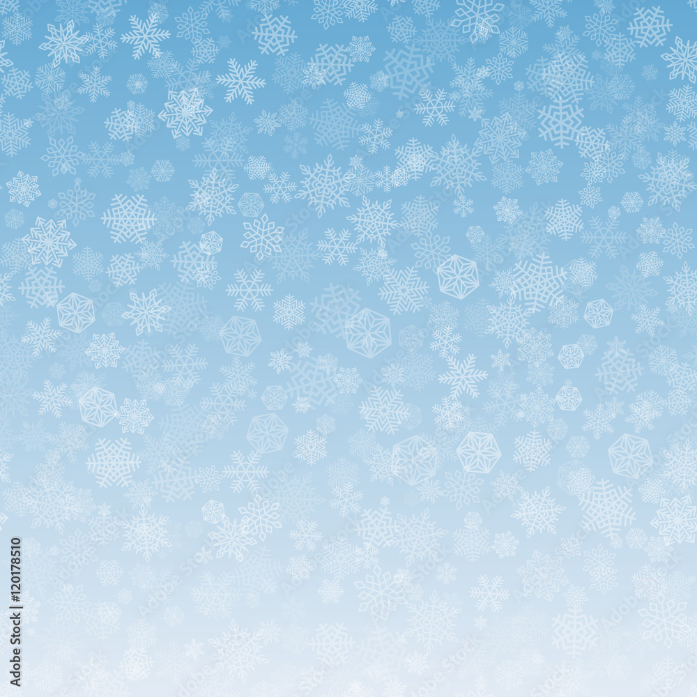 Snowflakes Background Christmas Gradient