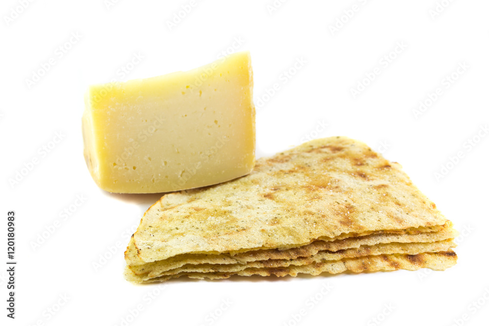 Pane carasau e formaggio