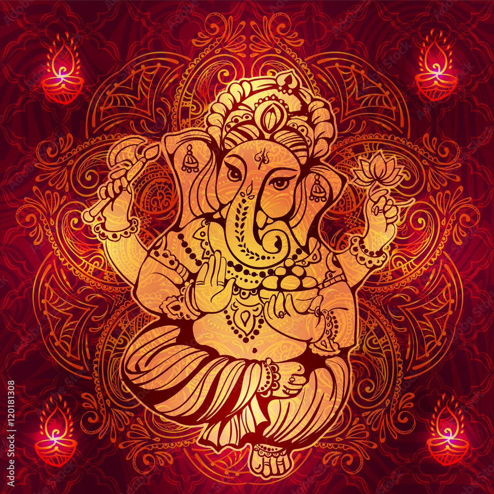 Hindu Lord Ganesha Αφίσα | Europosters.gr