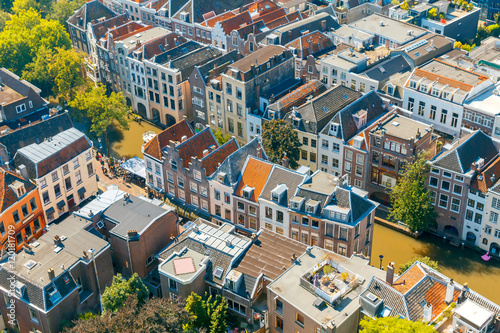 Utrecht. Aerial view of the city. photo