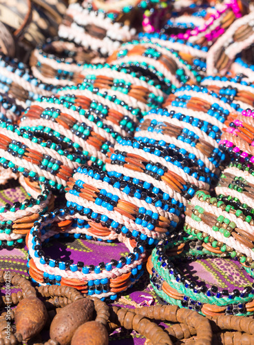 Obraz na płótnie Bracelets made by Himba people from Namibia, Africa. w salonie