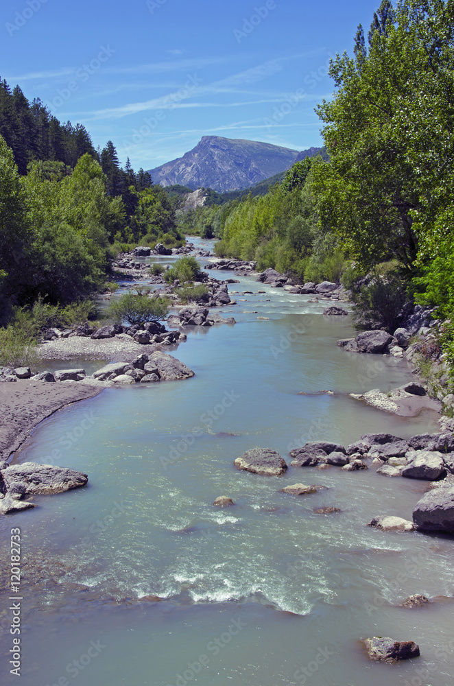 Mountain river in Southern France