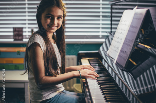 Slika na platnu Young Pianist at Home