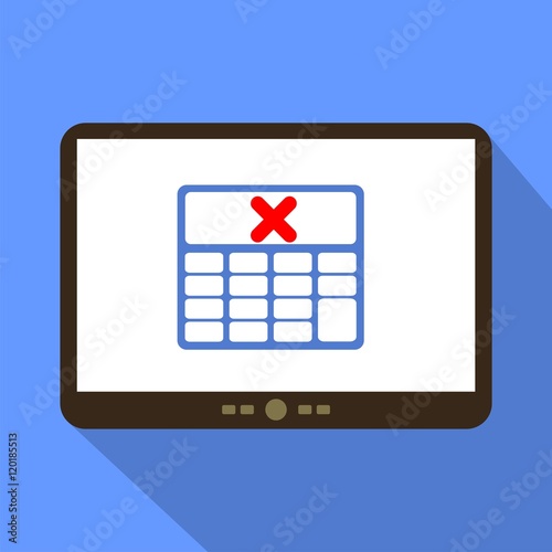  Prohibited Calculator Tablet Icon