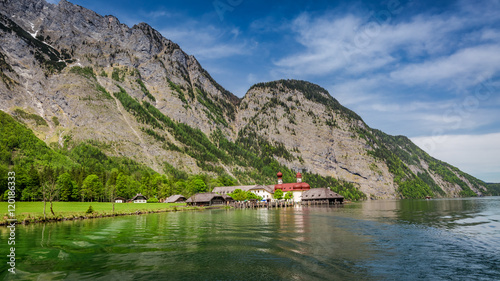 View of Konigssee the lake in the Alps, Germany