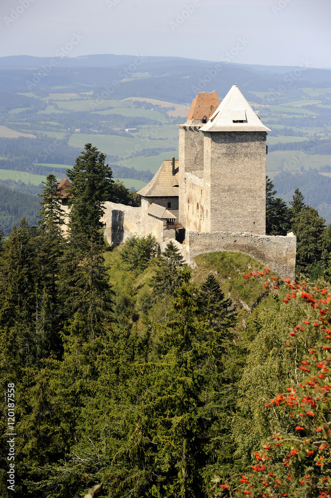 The Kasperk castle, National Park Sumava, Bohemian forest, Czech Republic

