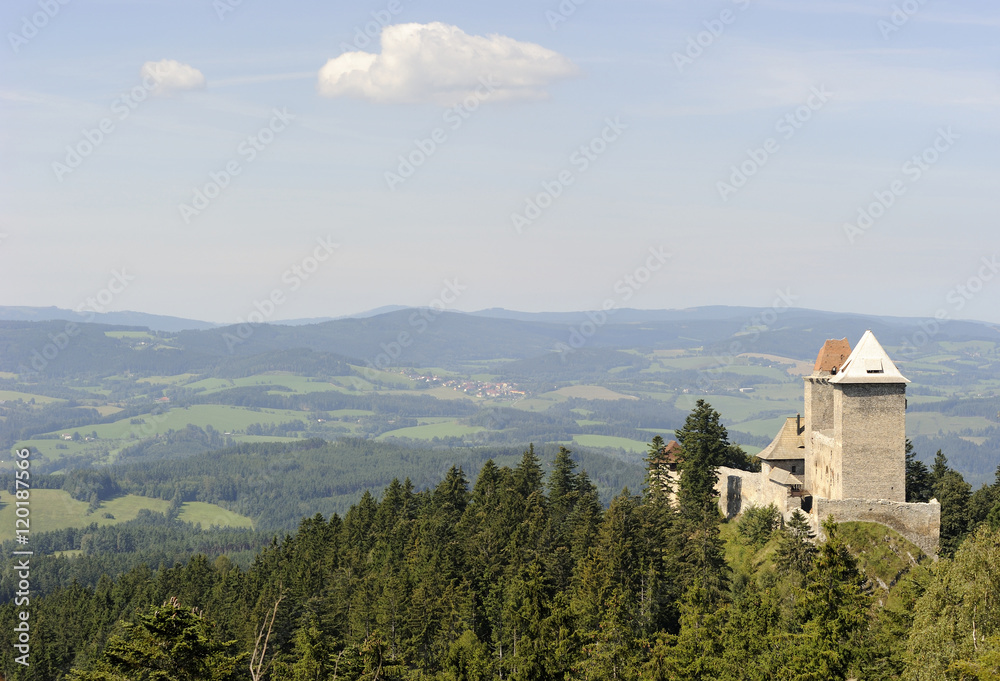 The Kasperk castle, National Park Sumava, Bohemian forest, Czech Republic

