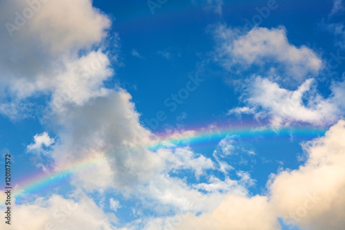 Beautiful rainbow in the sky