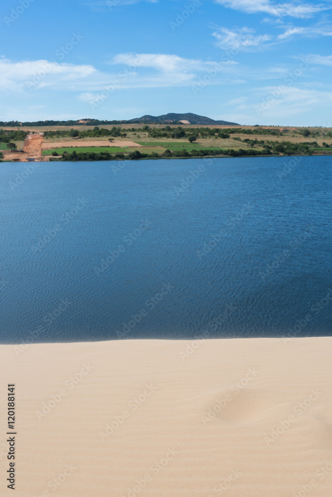 white sand dune desert in Mui Ne, Vietnam white sand dune desert in Mui Ne, Vietnam
