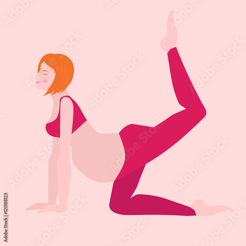 yoga poses for pregnant women, future mother, healthy lifestyle exercises, baby care, motherhood and fitness